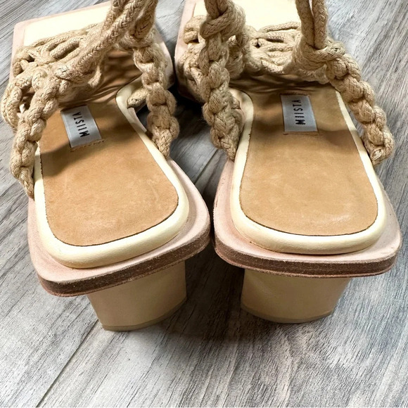 MIISTA Stephanie Coffee Milk Rope Sandal Heels - Picture 10 of 12